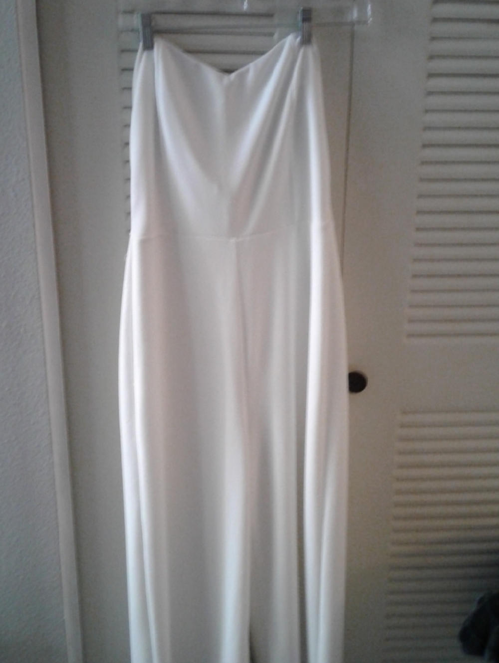 Lulu's Ivory Strapless Wide-Leg Jumpsuit
